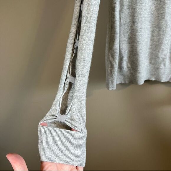 ✨ Ted Baker London Gray Bow Sleeve Wool Blend Sweater 6 - Picture 5 of 10
